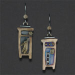 Image of Earring 17, Copper, Sterling, brass