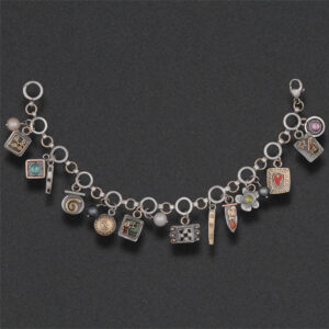 Image of Bracelet 7, Sterlling, semi-precious stones,