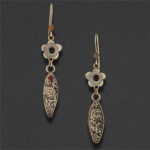 Image of Earring 26, sterling silver, mixed media
