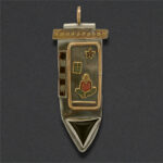 Image of Pendant 3, Sterling, brass